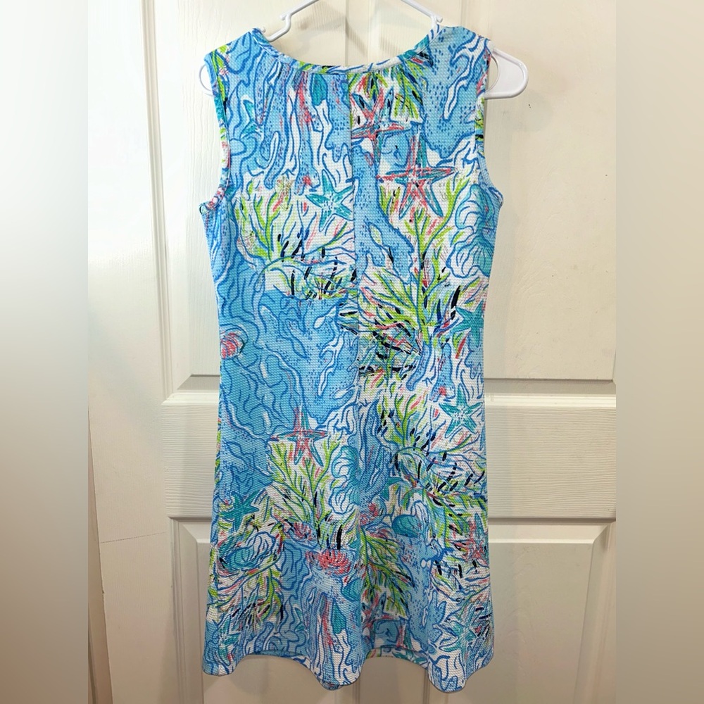 Ronni Nicole Blue and Green Sleeveless Dress - Picture 6 of 7